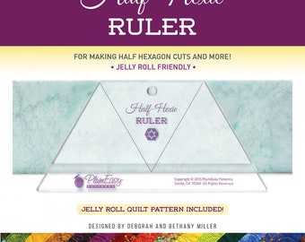 Half-Hexie Ruler *Acrylic* From: PlumEasy Patterns PEP-208