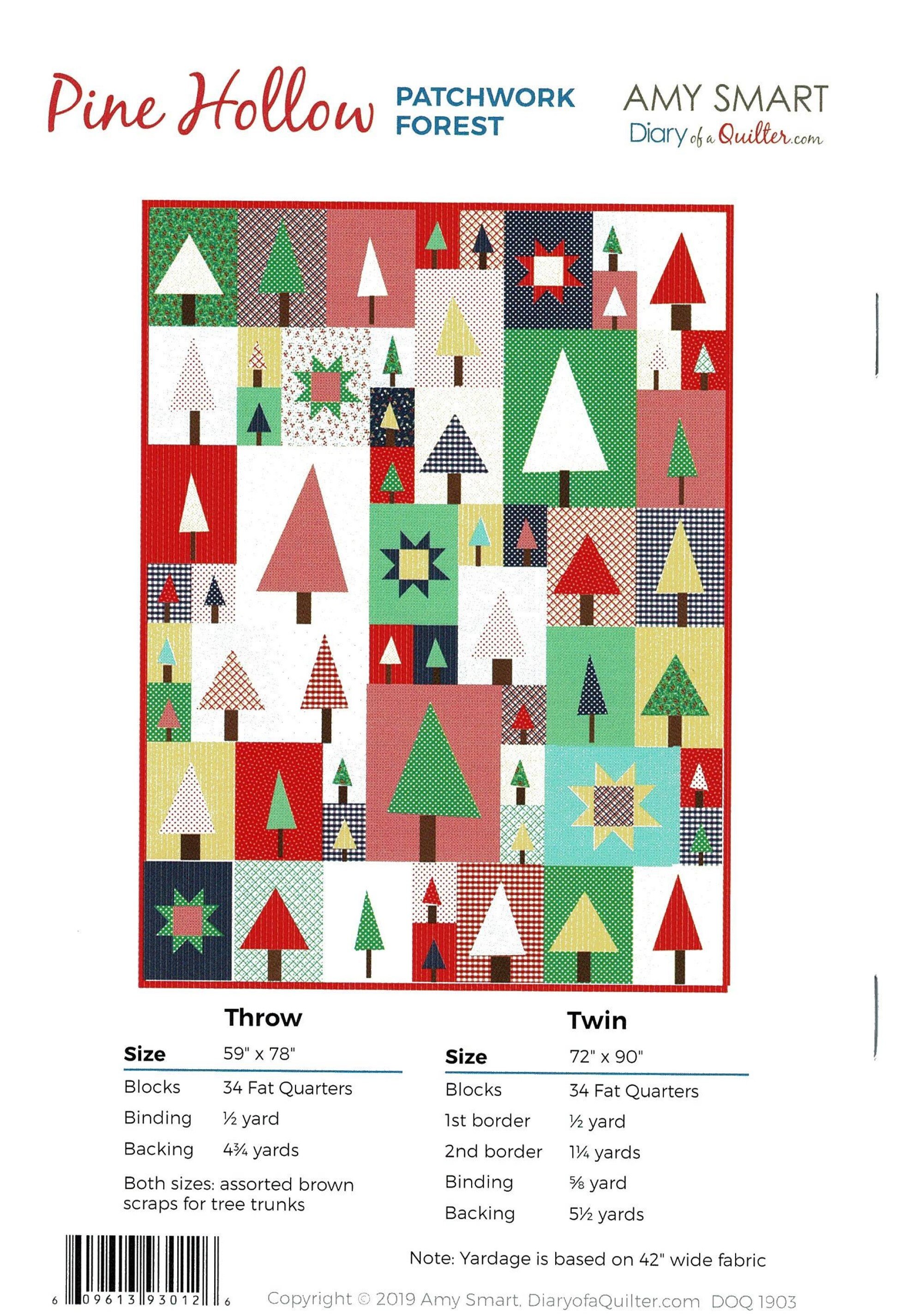 Pine Hollow Patchwork Forest *Quilt Pattern* By Amy Smart Diary of a
