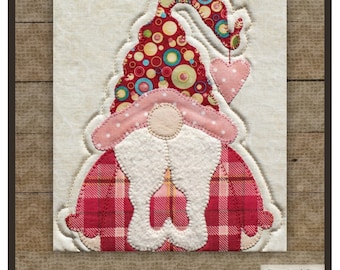 Valentine Gnome *Pre-Cut Fusible Applique Pieces* From: The Whole Country Caboodle