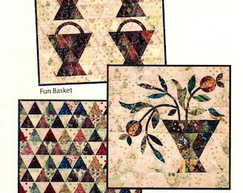Scrappy Basket Trio *Applique Pillow Cover Pattern* By: Edyta Sitar - Laundry Basket Quilts
