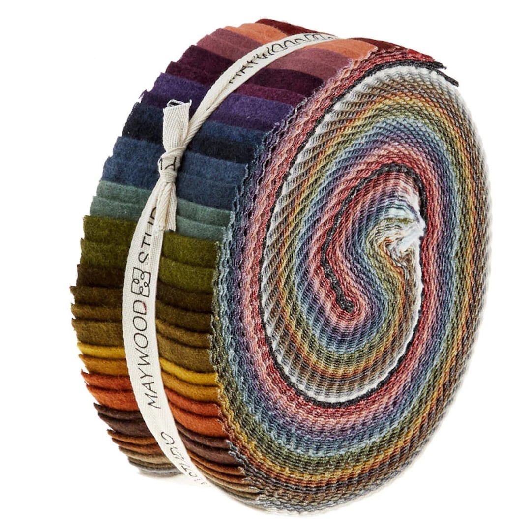 Woolies Flannel Color Wash jelly Roll 40 Pieces By Etsy