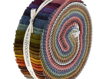 Woolies Flannel - Color Wash *Jelly Roll - 40 Pieces* By: Bonnie Sullivan - Maywood Studio