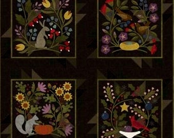 Seasonal Blocks *Set of 4 - Winter, Spring, Summer, Autumn* By: Bonnie Sullivan - All Through the Night