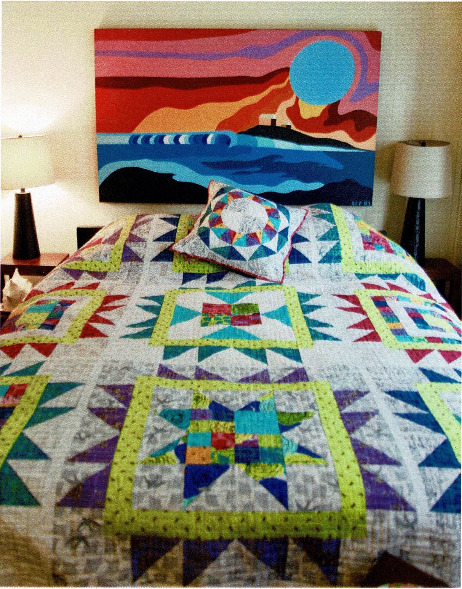 Big Starry Sky quilt Pattern From Beyond the Reef Etsy
