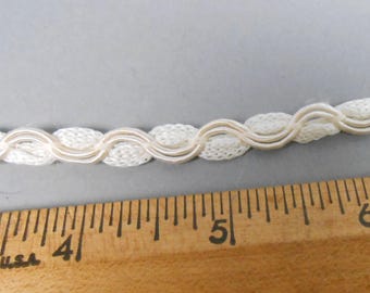 4 Yards Braided Pale Peach Gimp Trim Vintage Home-Sew Bethlehem PA Destash