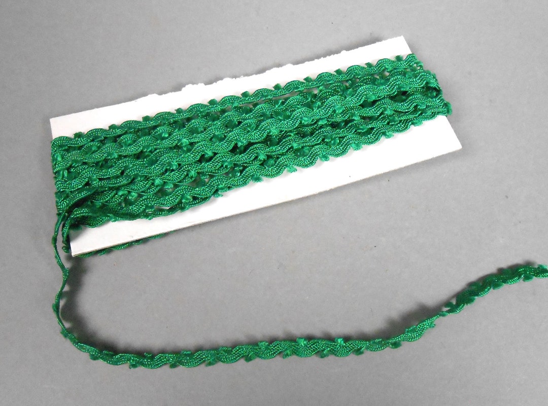 4 Yards Green Picot Edge Rick Rack Double Looped Edge Ric Rac - Etsy