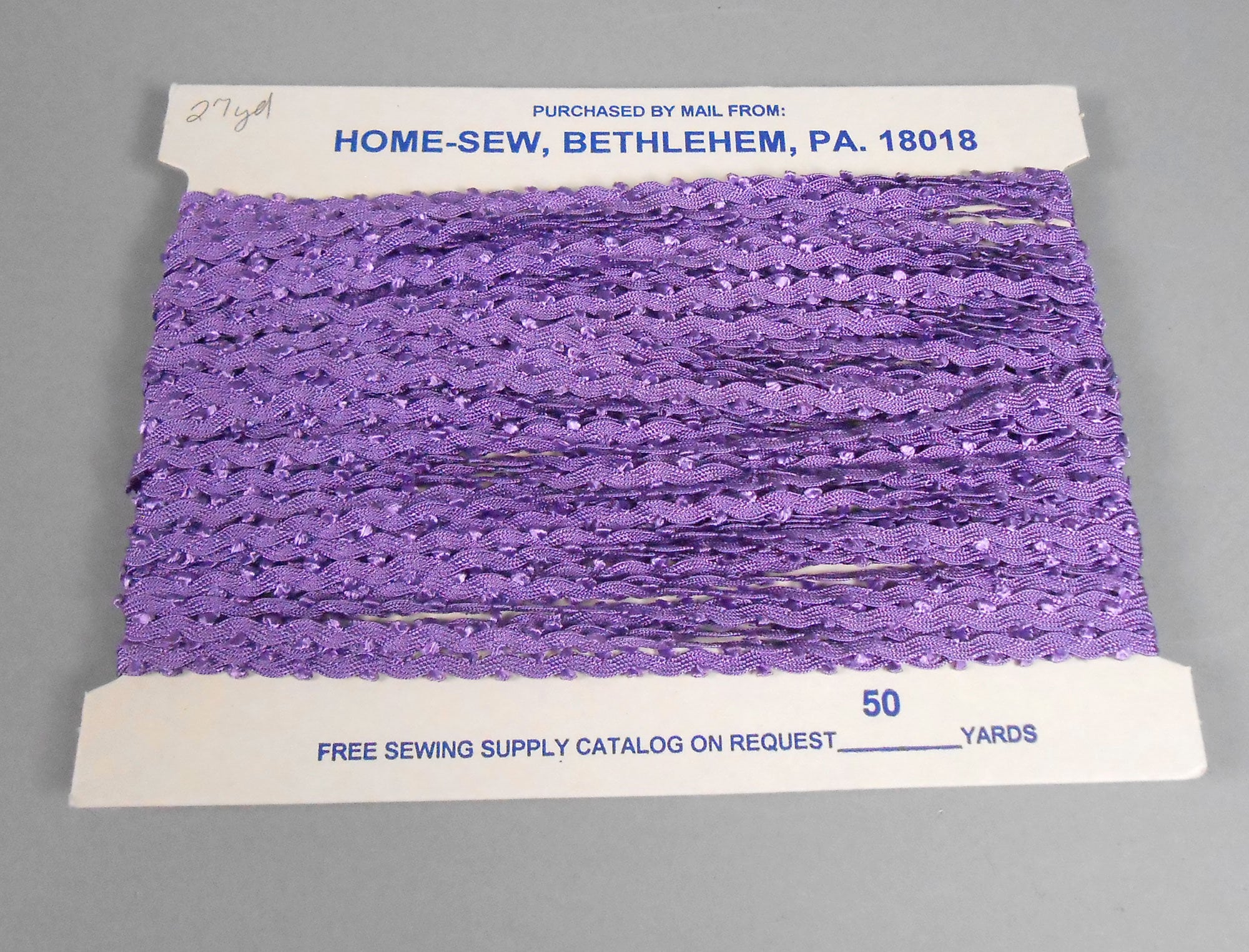 Purple Ric Rac Trim 4 Yards Purple Picot Edge Rick Rack Double Looped Edge Ric Rac Trim ...