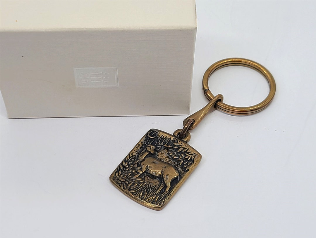 James Avery Deer Keychain Bronze Retired Rare HTF Comes in Etsy