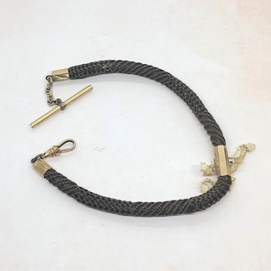 Pocket Watch Chain Mourning Hair Watch Chain Victorian Pocket Watch Holder