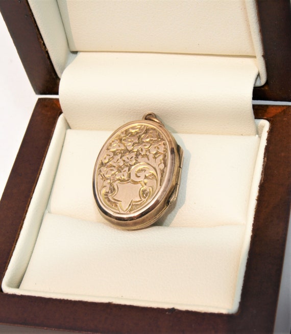 Antique Locket 9 ct Rose Gold English Victorian Ea