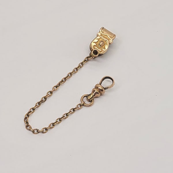 Pocket Watch Chain Rose Gold Filled Victorian Art Nouveau
