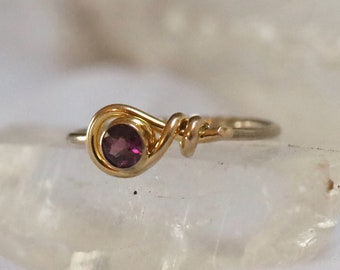 Arts and Crafts Amethyst Ring in 9k Gold  - JL1519