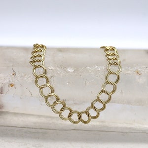 Charm Armband 14k Gelbgold 7,5 &quot;5,7 MM breit Armband - LM108