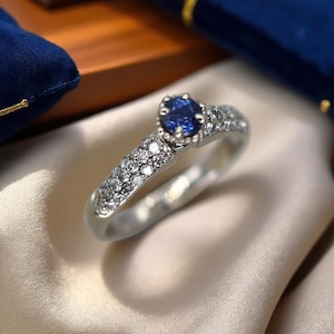 Vintage Sapphire and Diamond Ring