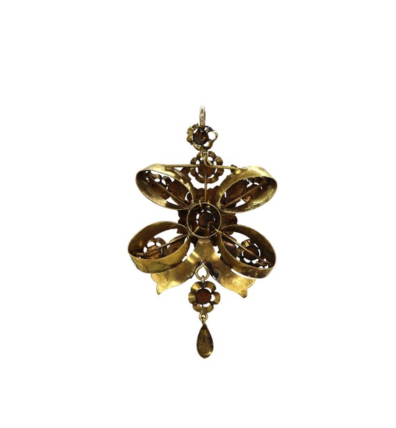 Pendentif Vintage 1923 En Or Et Perles Avec Pierre Turquoise - Superbe Bijou Ancien - Occasion