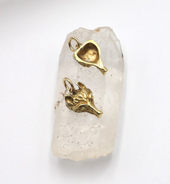 A Radiant 14k Yellow Gold Fox Conversion Pendant … - image 3