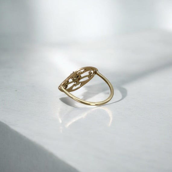 Art Nouveau Ruby Ring Conversion - image 5