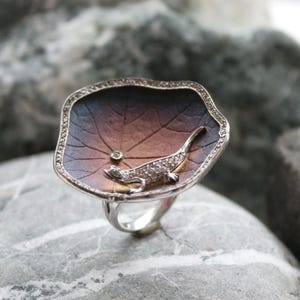 Sapphire Lizard Ring - Petra Star