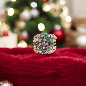 Vintage femarmad haremring i 14k guld