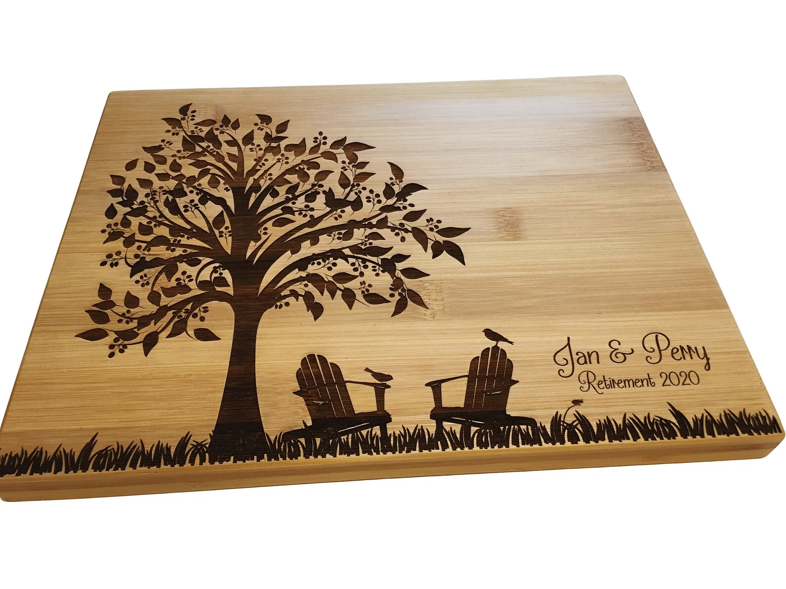 Personalized Cutting Board Retirement Gift Adirondack Etsy