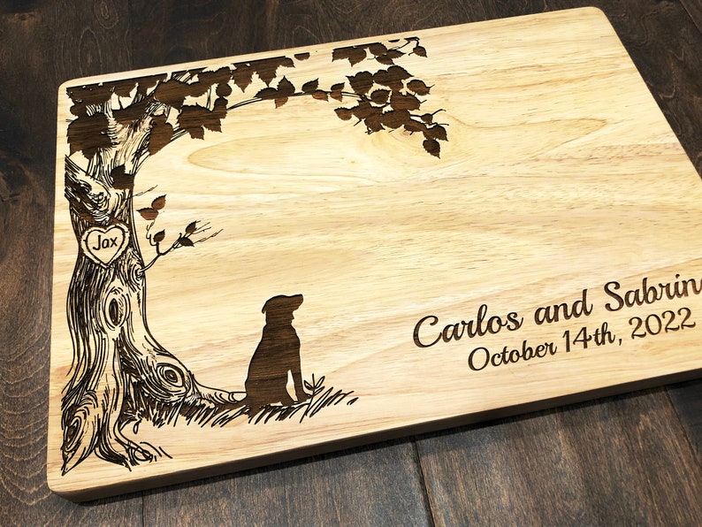 Labrador Retreiver Gift Personalized Wood Cutting Board image 1