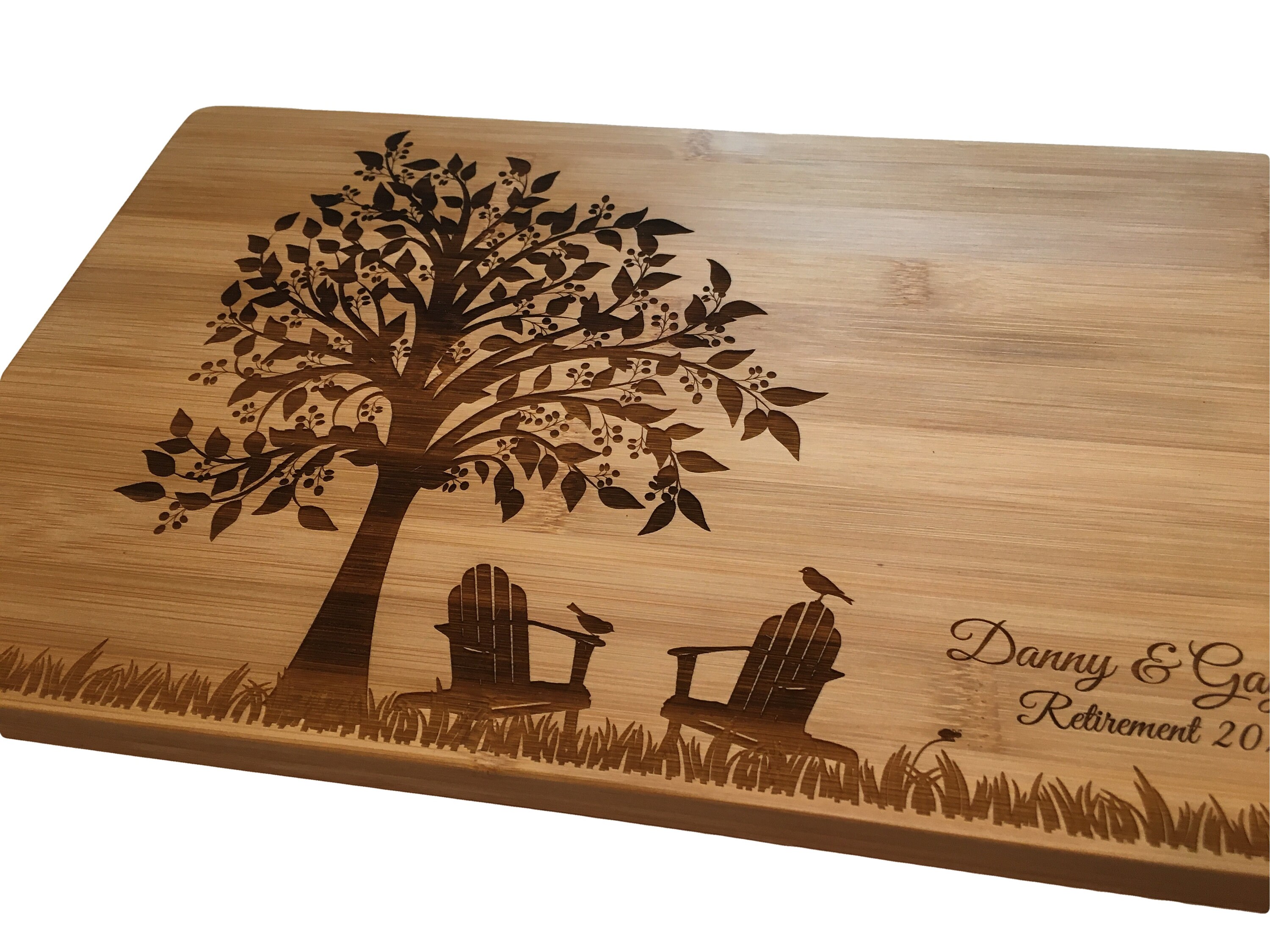Personalized Cutting Board Retirement Gift Adirondack Etsy