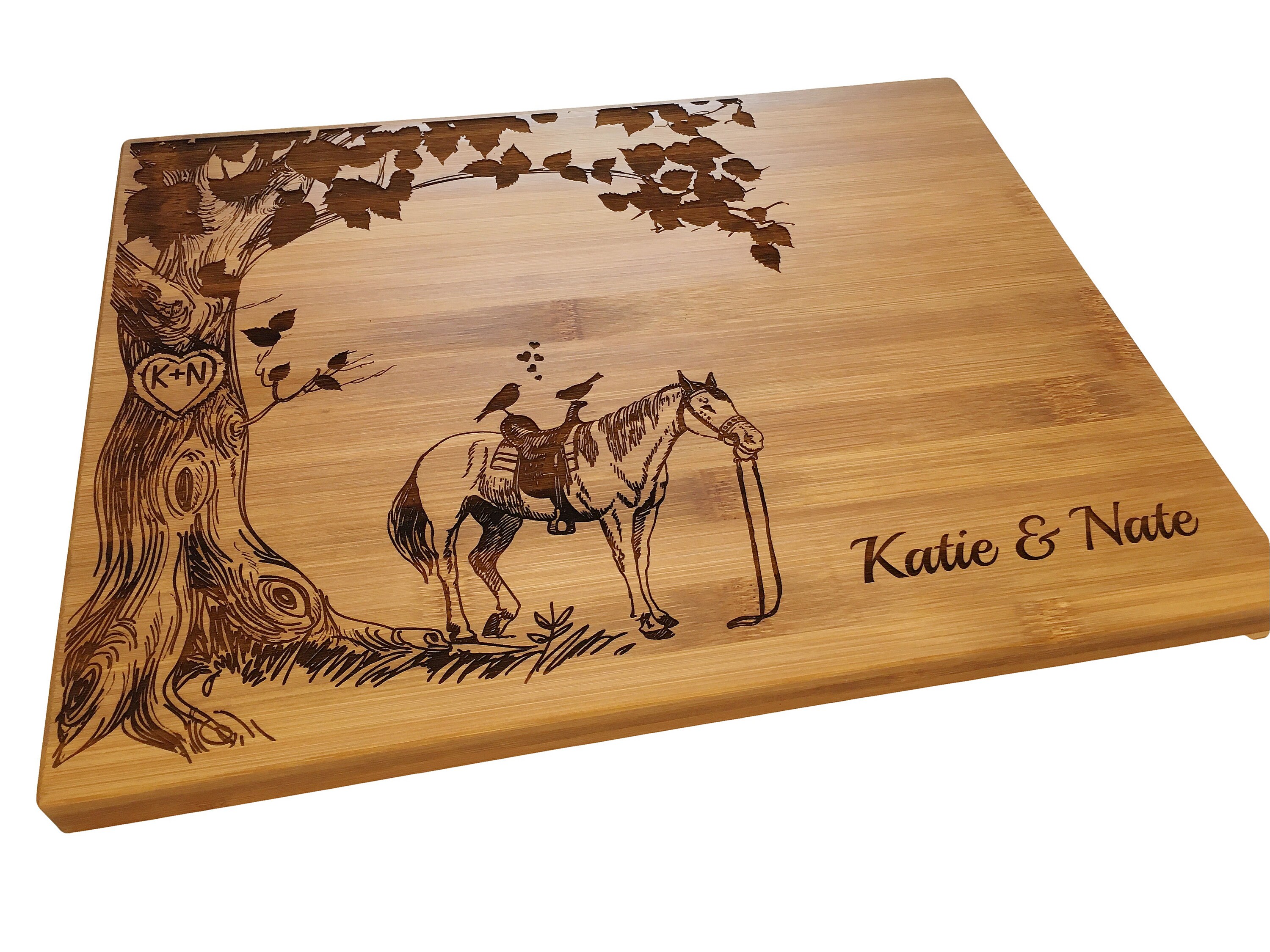 Custom Cutting Board Personalized Horse Decor Chopping Board Etsy