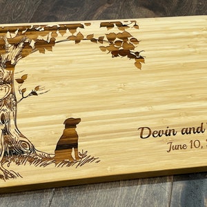 Labrador Retreiver Gift Personalized Wood Cutting Board image 3