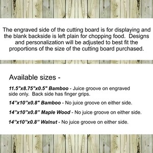 Personalized cutting board for golfing Engraved cutting board image 3