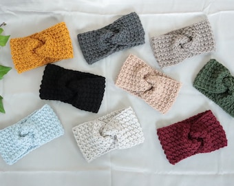 Bundle Pack Crochet Twist Headband — Women's Hair Accessory, Ear Warmer, Handmade Gift, Gifts for Her, Chunky Headband | MADE TO ORDER