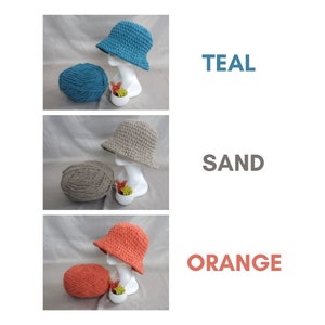 Crochet Bucket Hat, Fuzzy Bucket Hat, Custom Handmade Bucket Hat, Thick Winter Hat Made to Order image 3