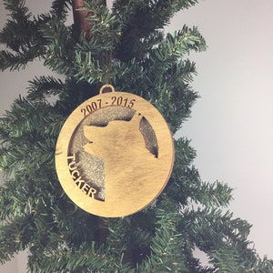 Dog Breeds - Wood Ornaments - Personalized - Laser Cut - 53 Different Breeds To Choose From - Pet Memorial - Christmas Decor -