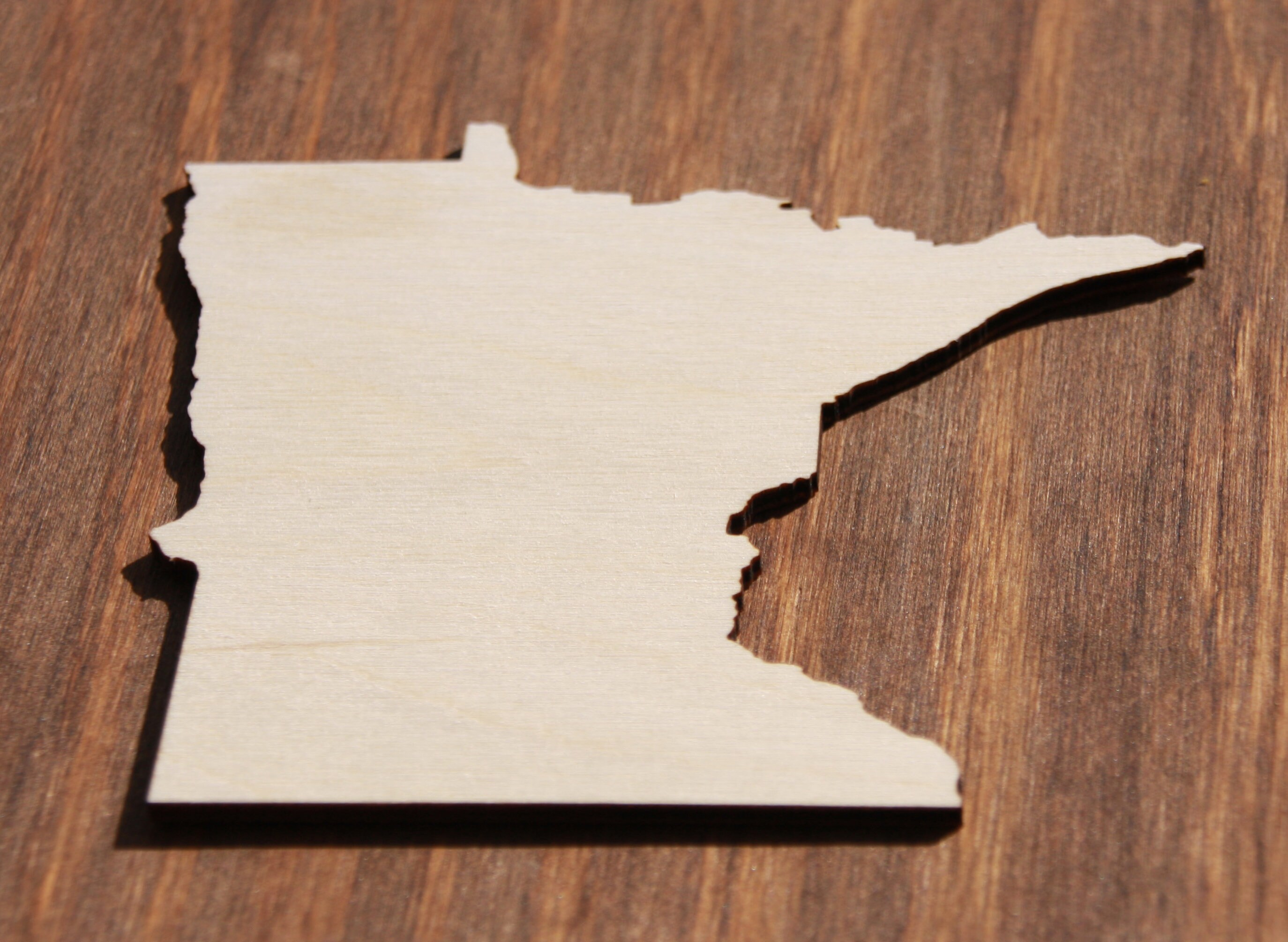 Minnesota State Sign Wood Cutout Wall Decor Wooden State | Etsy