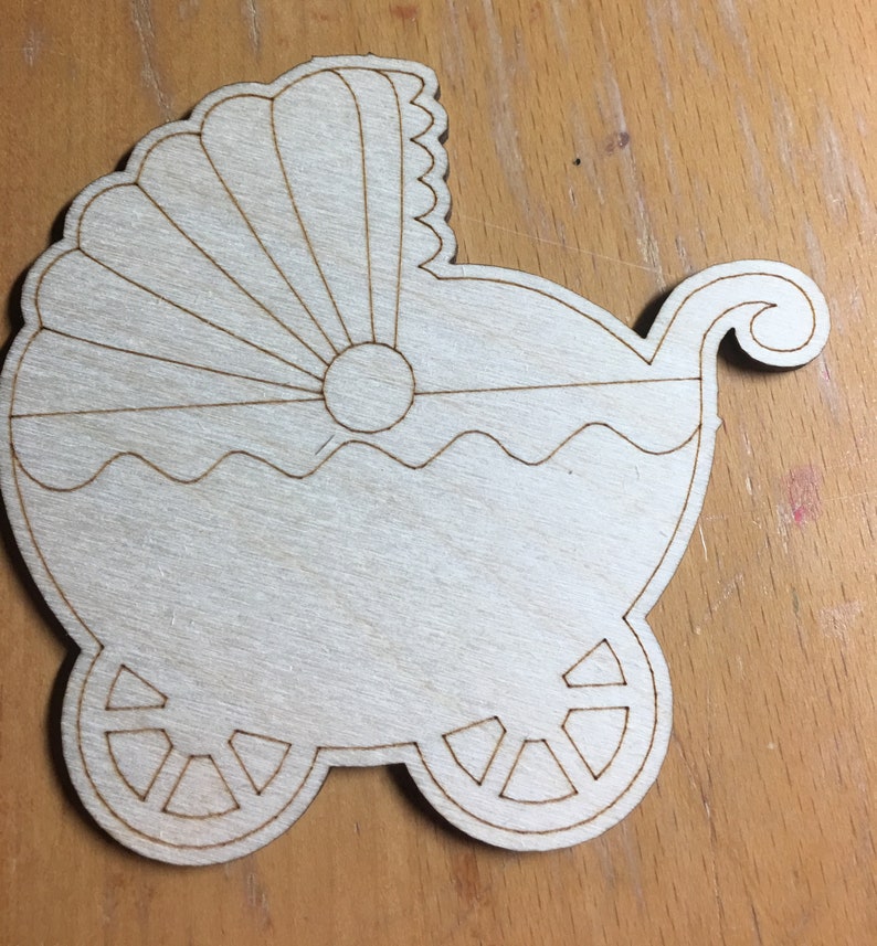 Baby Carriages Prams Strollers Wood Cutouts Unfinished Cut - Etsy