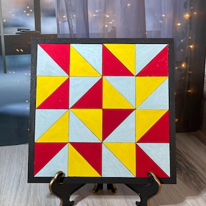 Wood Quilt Block, DIY Home Decor, Adult DIY Kit, Painting Party, Wood Puzzle, Paint & Assemble Yourself, Adult Craft Kit, Handmade Gift, 11