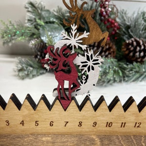 Christmas Reindeer Advent Calendar, Christmas Countdown, Count The Days Until Christmas, Reindeer Christmas, Christmas Countdown Calendar