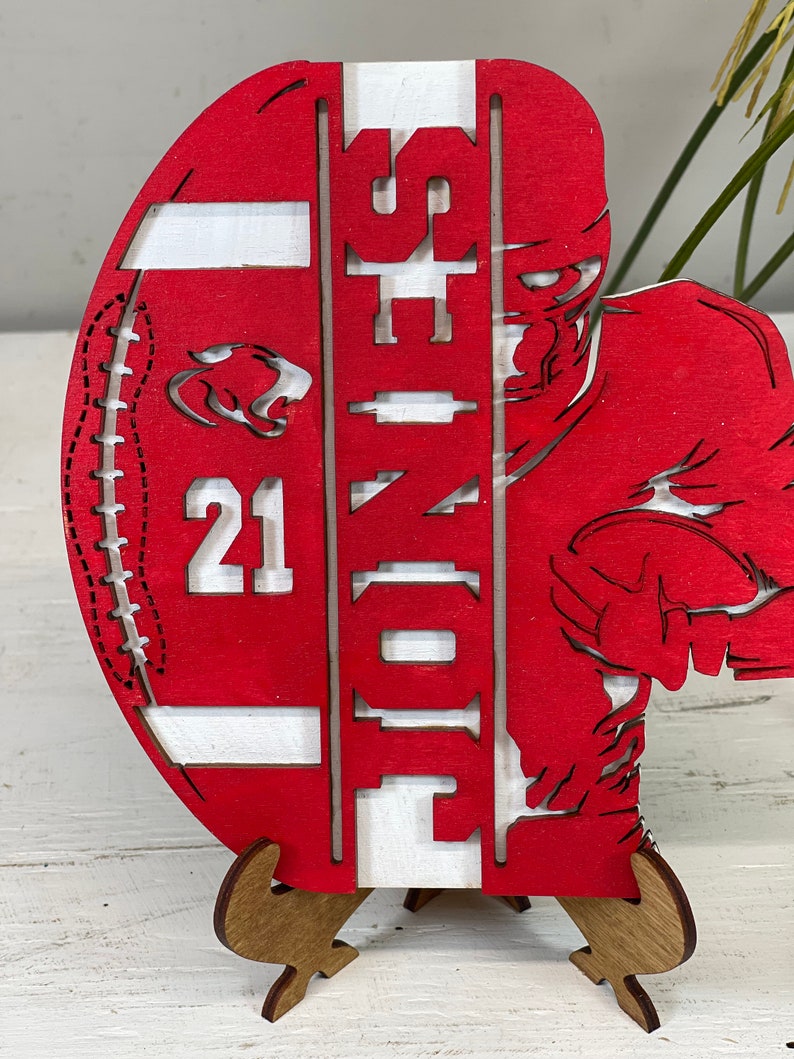 Personalized Custom Football Player Plaque Senior Football Etsy