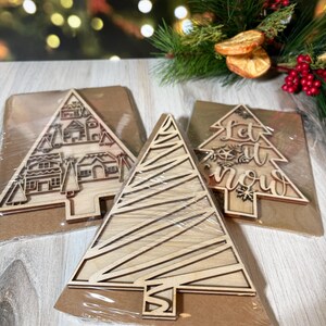 DIY Christmas Button Ornament Craft Kit - Make Your Own Snowman, Santa, Angel Decor | Holiday Craft For Kids & Adults