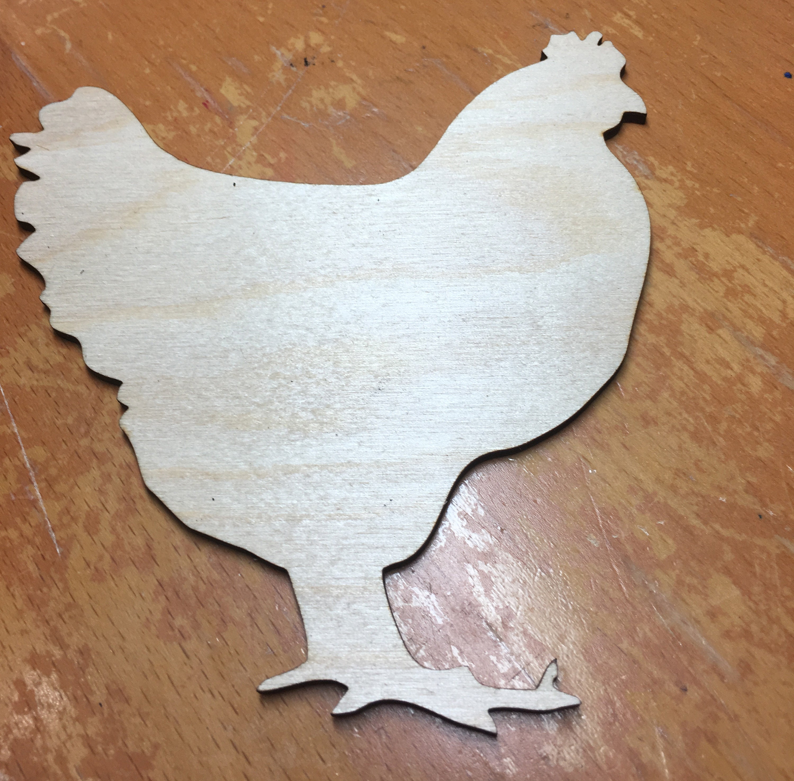 Wood Chicken Cutouts Rooster Hen Farmhouse Poultry Wood Etsy
