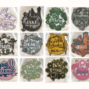 Personalized/Customized Wood Rounds  Many different scenes. Kids&#39; room, front door, garden sheds, man cave, she shed, beach house and more