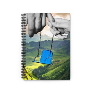 Cuaderno caprichoso con arte 'Te tengo': símbolo de paternidad y vínculo familiar de amor