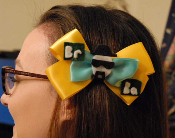 Breaking Bad Walter White Heisenberg Custom Hair Bow Barrette Etsy