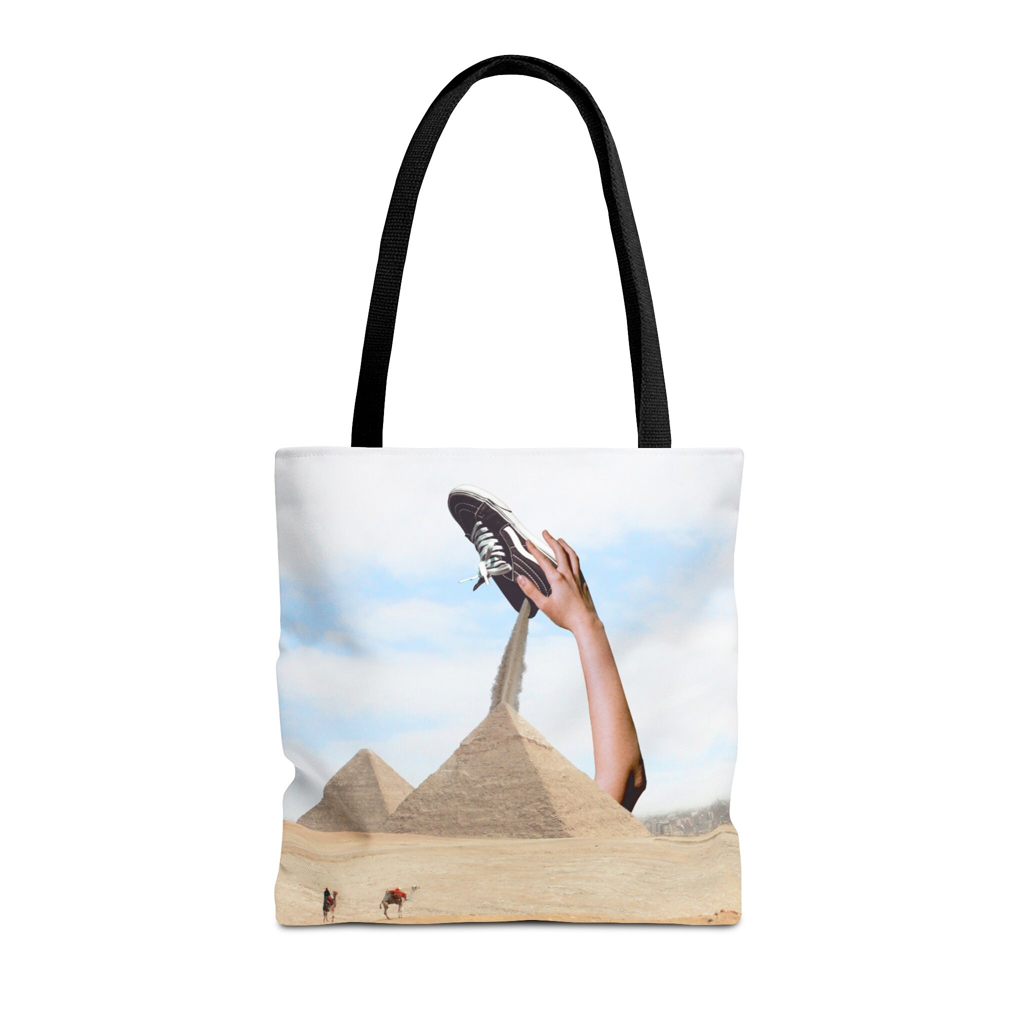 Athlete and Sneaker Lover s Tote Bag Giant Sneaker in Desert Art Print Running up That Hill Etsy Ireland