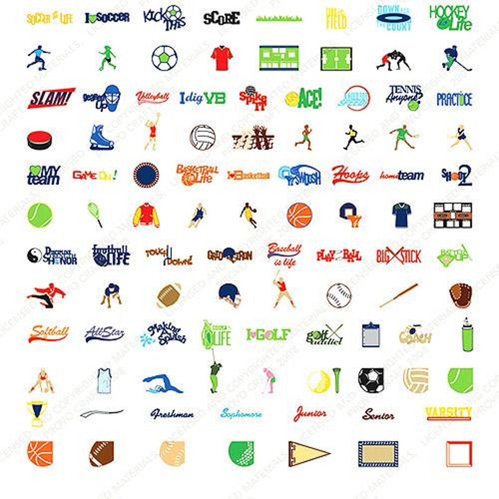 All Sports Cricut Cartridge Etsy