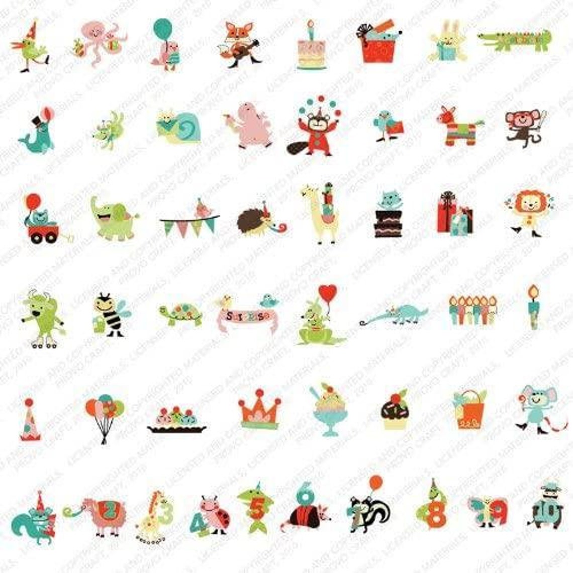 Birthday Bash Cricut Cartridge Etsy