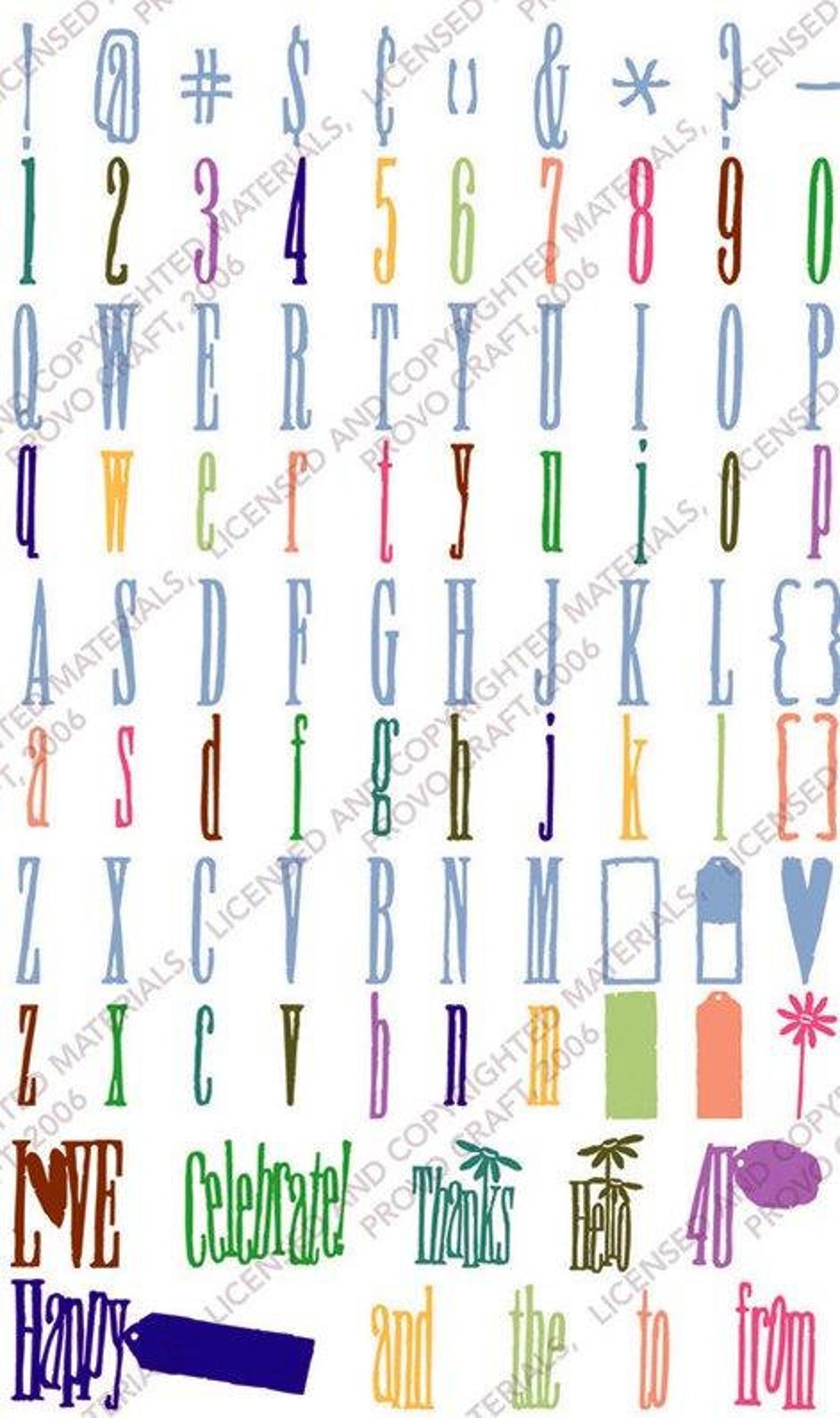 Stamped Cricut Cartridge Etsy