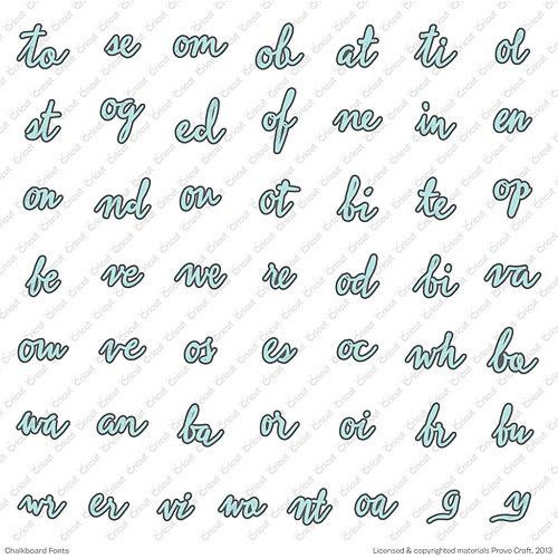 Chalkboard Fonts Cricut Cartridge Etsy