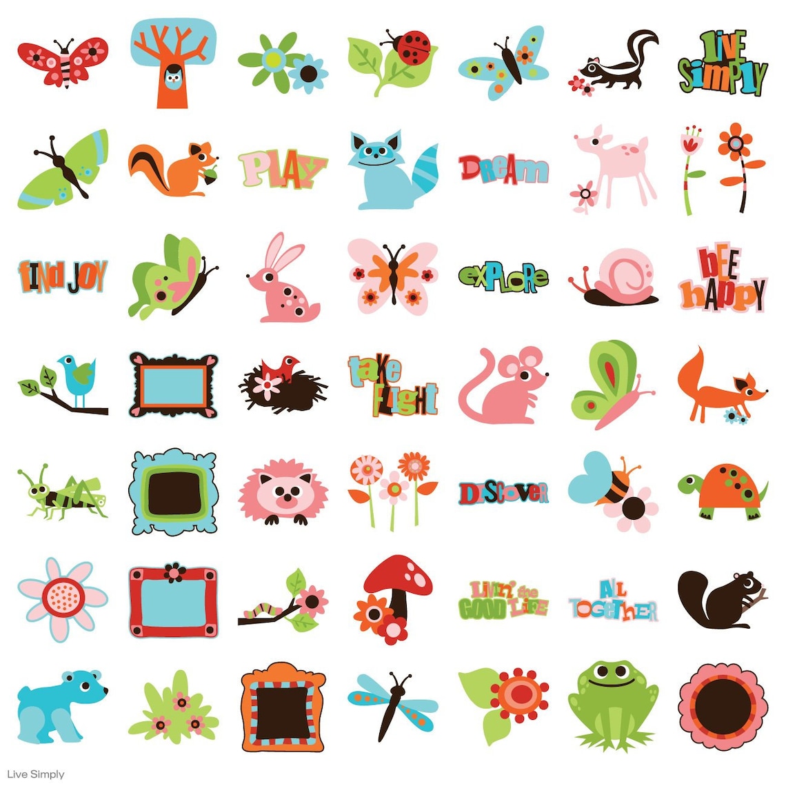 Live Simply Cricut Lite Cartridge Etsy