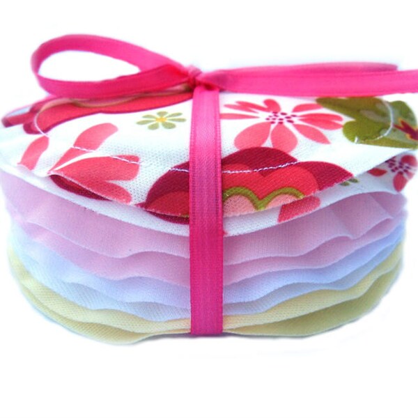 Nursing Pads, Breast Pads, No Show, Reusable, Absorbent, Gift for Moms, Flower Print, Pink, White, and Yellow MANY PRINTS AVIALABLE