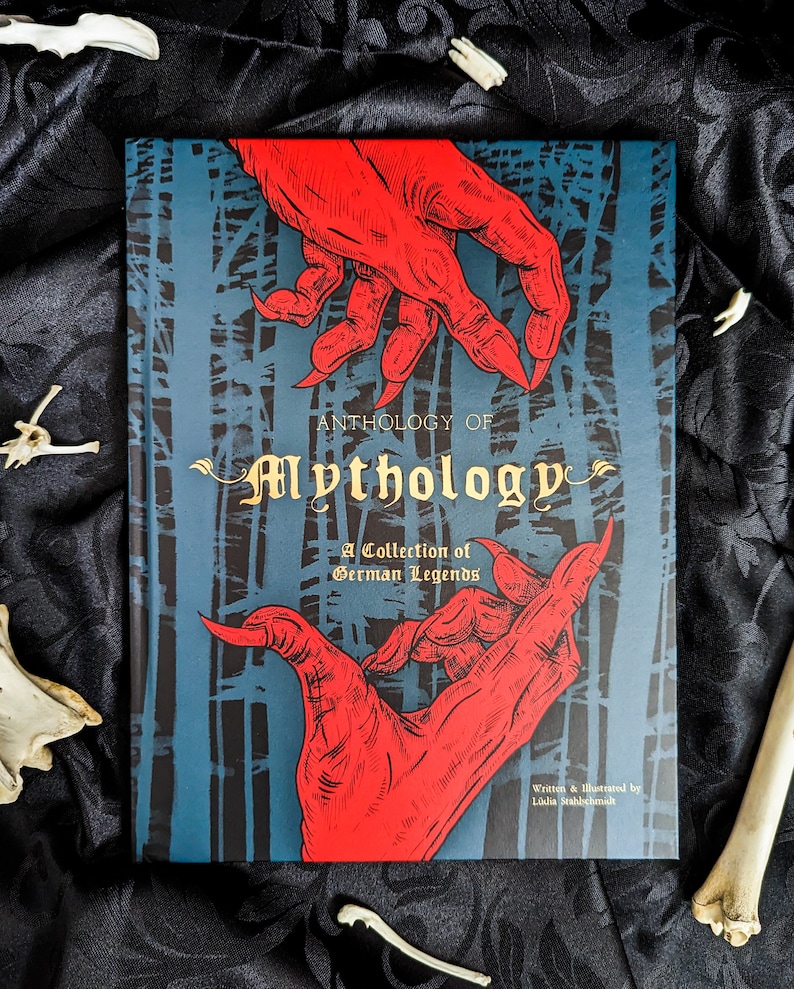 Ilustrowana antologia mitologii niemieckiej: Krampus, Szczurołap, Lorelei, Dildappe i inni. Książka dla dzieci i dorosłych zdjęcie 2